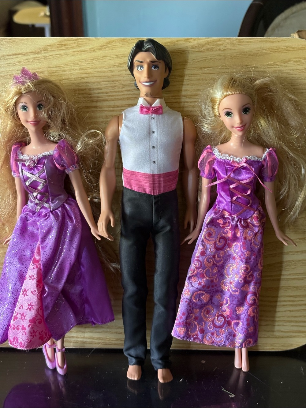 Disney Rapunzel lot of 3 dolls Rapunzel and Eugene Flynn Rider